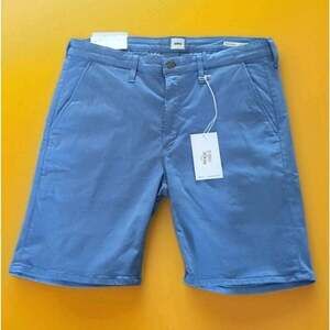 NWT (118$) EDWIN endurance mason short Slim chino in Bering sea SZ 28 Golf CR50